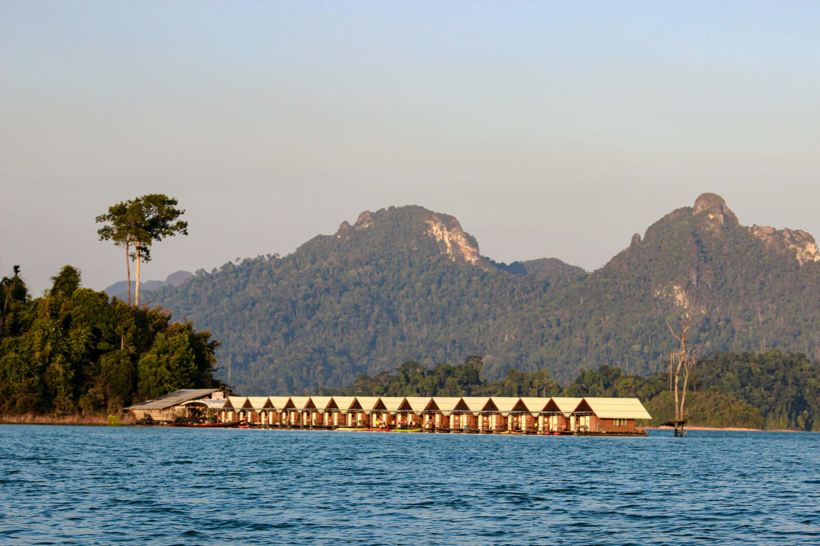 Floating bungalows on Lake Cheow Lan