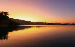 Sunset on our Khao Sok 2 day tour