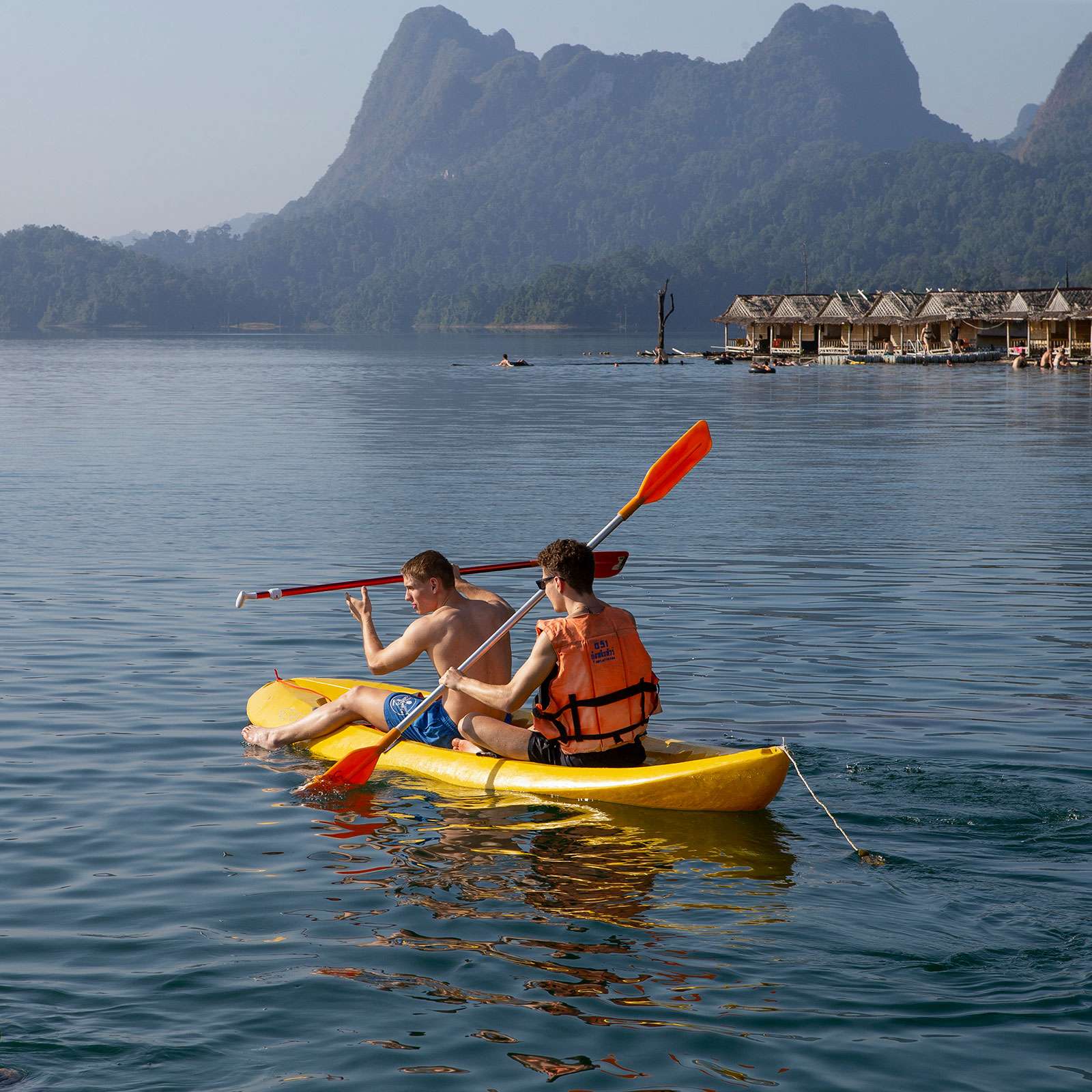 Canoeing on Lake Cheow Lan