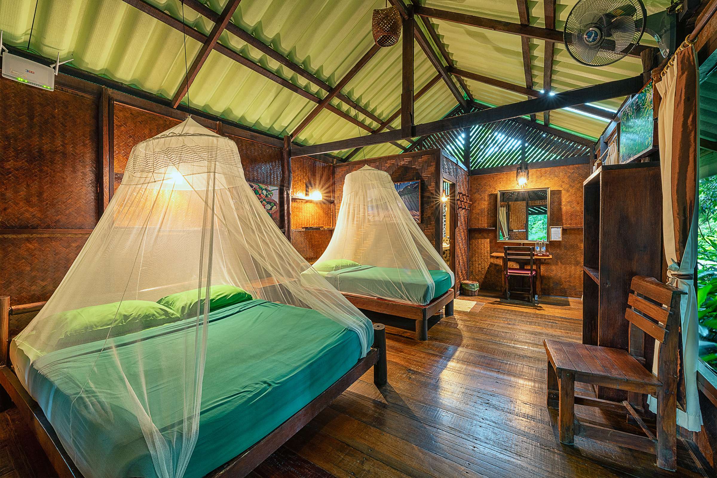 Triple room at Khao Sok Riverside Cottages
