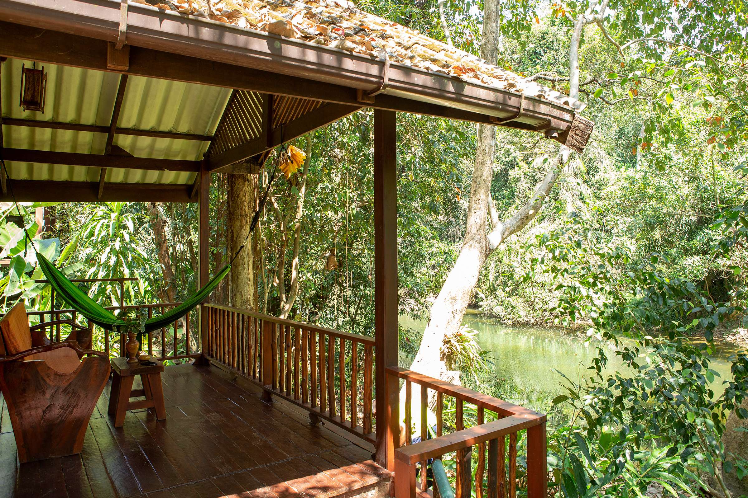 Family cottage balcony