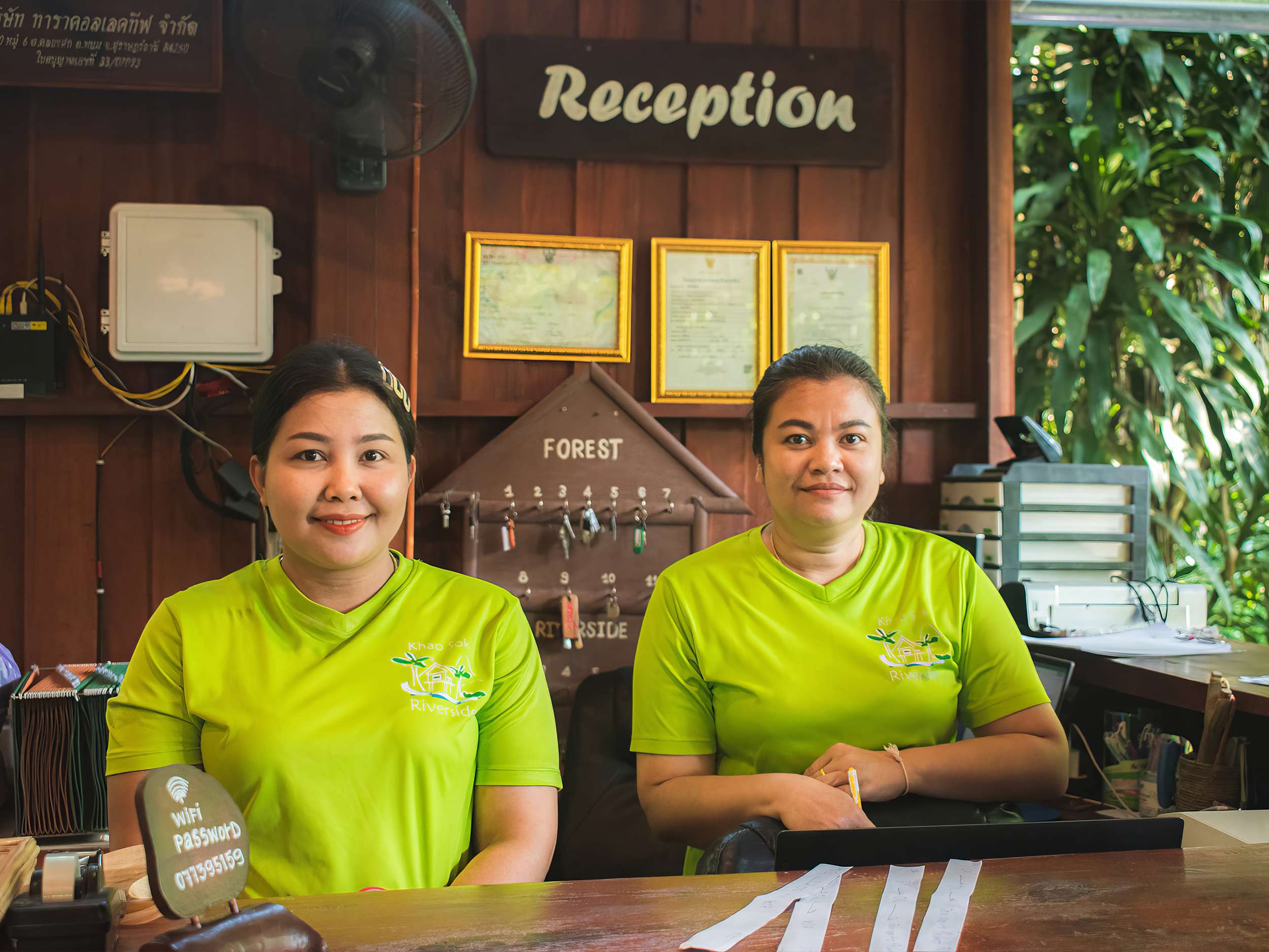 A smile awaits you from our reception staff